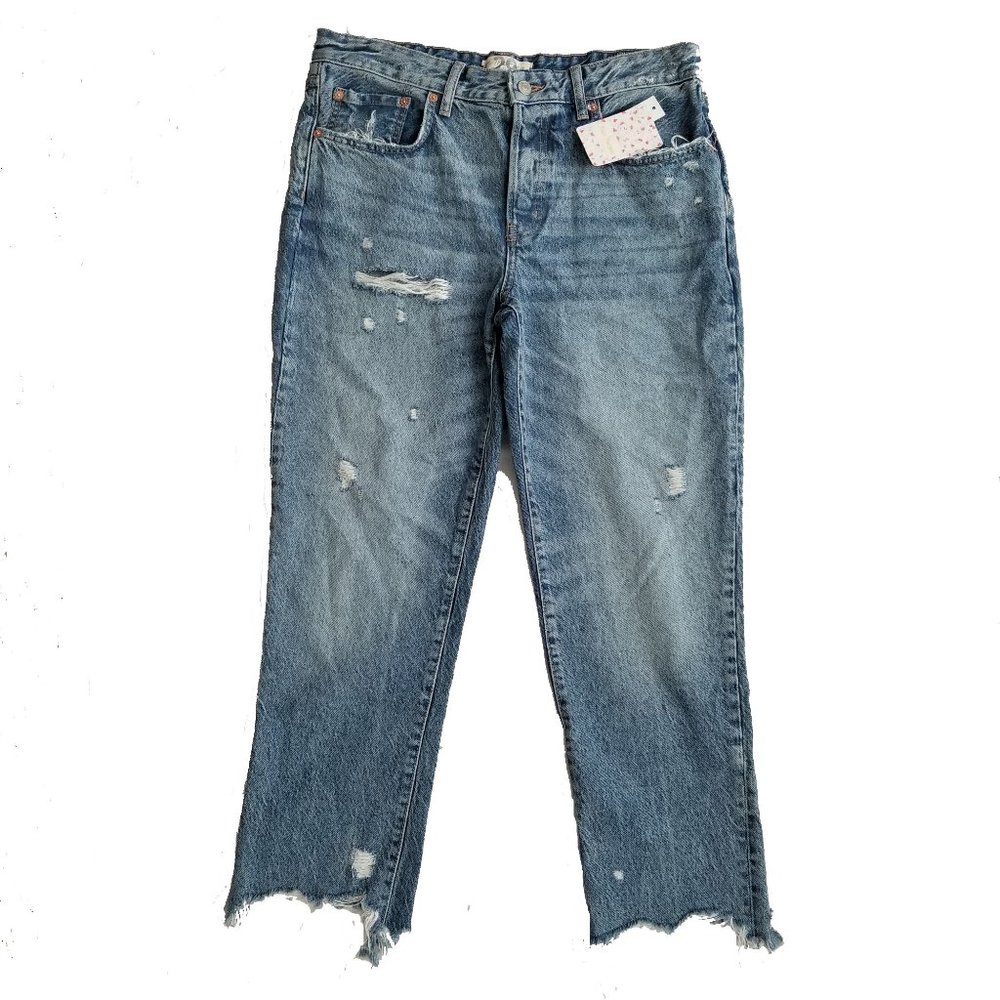 New With Tags Free People Distressed Jeans Size 29